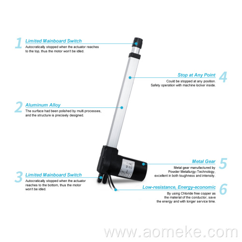 3000N max load linear actuator